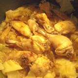 鶏肉とキャベツの圧力鍋煮込み
